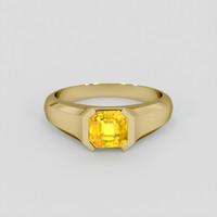 2.08 Ct. Yellow Sapphire Ring, 14K Yellow Gold 1