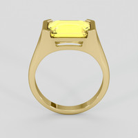 4.03 Ct. Yellow Sapphire Ring, 14K Yellow Gold 3