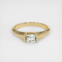 0.74 Ct. Yellow Sapphire Ring, 14K Yellow Gold 1
