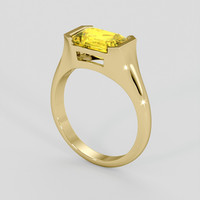 2.59 Ct. Yellow Sapphire Ring, 14K Yellow Gold 2