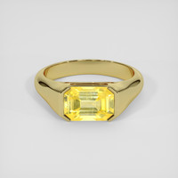 4.96 Ct. Yellow Sapphire Ring, 14K Yellow Gold 1
