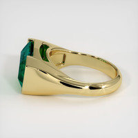 4.76 Ct. Emerald Ring, 18K Yellow Gold 4
