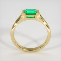 0.93 Ct. Emerald Ring, 18K Yellow Gold 3