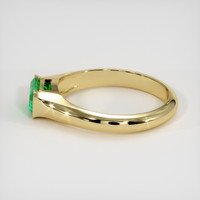 0.93 Ct. Emerald Ring, 18K Yellow Gold 4