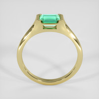 1.00 Ct. Emerald Ring, 18K Yellow Gold 3