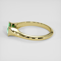 1.00 Ct. Emerald Ring, 18K Yellow Gold 4