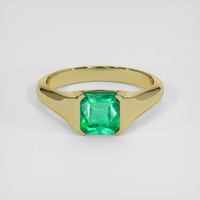 2.09 Ct. Emerald Ring, 18K Yellow Gold 1