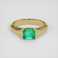 2.14 Ct. Emerald Ring, 18K Yellow Gold 1