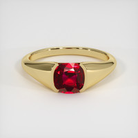 2.10 Ct. Ruby   Ring - 18K Yellow Gold 1