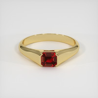 1.25 Ct. Ruby Ring, 18K Yellow Gold 1