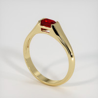 1.01 Ct. Ruby Ring, 18K Yellow Gold 2