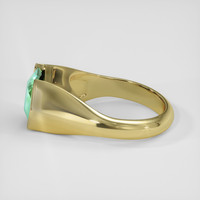 4.28 Ct. Green Sapphire Ring, 18K Yellow Gold 4