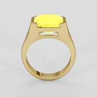 6.57 Ct. Yellow Sapphire Ring, 18K Yellow Gold 3