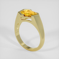 2.44 Ct. Yellow Sapphire Ring, 18K Yellow Gold 2