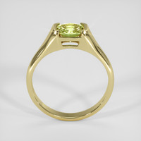 0.93 Ct. Greenish Yellow Sapphire Ring, 18K Yellow Gold 3