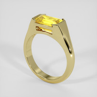 4.96 Ct. Yellow Sapphire Ring, 18K Yellow Gold 2