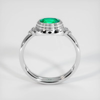 0.63 Ct. Emerald Ring, Platinum 950 3