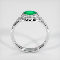 0.63 Ct. Emerald Ring, Platinum 950 3