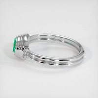 0.63 Ct. Emerald Ring, Platinum 950 4