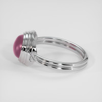 2.88 Ct. Reddish Pink Sapphire Ring, Platinum 950 4