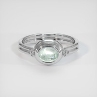 0.90 Ct. Green Sapphire Ring, Platinum 950 1