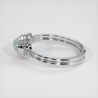0.90 Ct. Green Sapphire Ring, Platinum 950 4