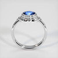 0.92 Ct. Blue Sapphire Ring, 10K White Gold 3