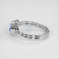 0.92 Ct. Blue Sapphire Ring, 10K White Gold 4