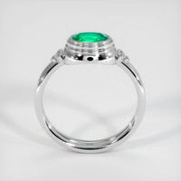 0.63 Ct. Emerald Ring, 18K White Gold 3