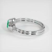 0.63 Ct. Emerald Ring, 18K White Gold 4