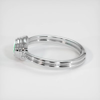 0.43 Ct. Emerald Ring, 18K White Gold 4