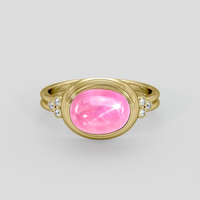 4.75 Ct. Pink Sapphire Ring, 14K Yellow Gold 1