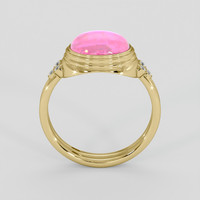 4.75 Ct. Pink Sapphire Ring, 14K Yellow Gold 3