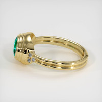 1.21 Ct. Emerald Ring, 18K Yellow Gold 4