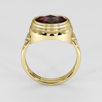 3.35 Ct. Red Garnet Ring, 18K Yellow Gold 3