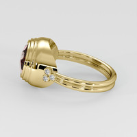 3.35 Ct. Red Garnet Ring, 18K Yellow Gold 4