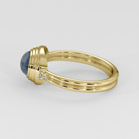 1.90 Ct. Grey Sapphire Ring, 18K Yellow Gold 4