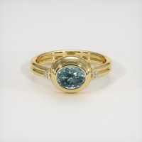 1.48 Ct. Sapphire Ring, 18K Yellow Gold 1