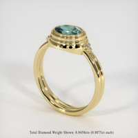 1.48 Ct. Sapphire Ring, 18K Yellow Gold 2