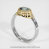1.48 Ct. Sapphire Ring, 14K Yellow & White 2