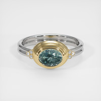 1.48 Ct. Sapphire Ring, 18K Yellow & White 1