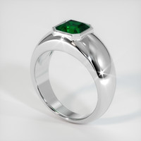 1.46 Ct. Emerald   Ring, Platinum 950 2