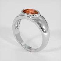 2.05 Ct. Padparadscha Sapphire Ring, Platinum 950 2