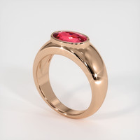 2.50 Ct. Sapphire Ring, 14K Rose Gold 2