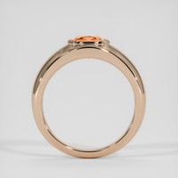 1.26 Ct. Orange Sapphire Ring, 14K Rose Gold 3