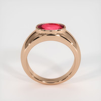 2.50 Ct. Sapphire Ring, 18K Rose Gold 3