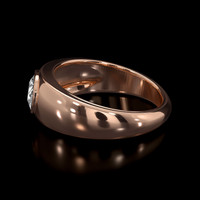 0.92 Ct. Sapphire Ring, 18K Rose Gold 4