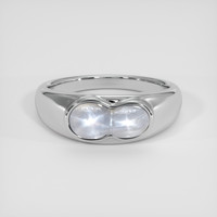 1.69 Ct. Grey Sapphire Ring, Silver 1