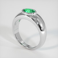 1.28 Ct. Green Paraiba Tourmaline Ring, 10K White Gold 2