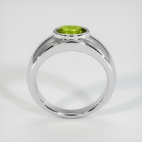 1.30 Ct. Green (Lime Green) Peridot Ring, 10K White Gold 3
